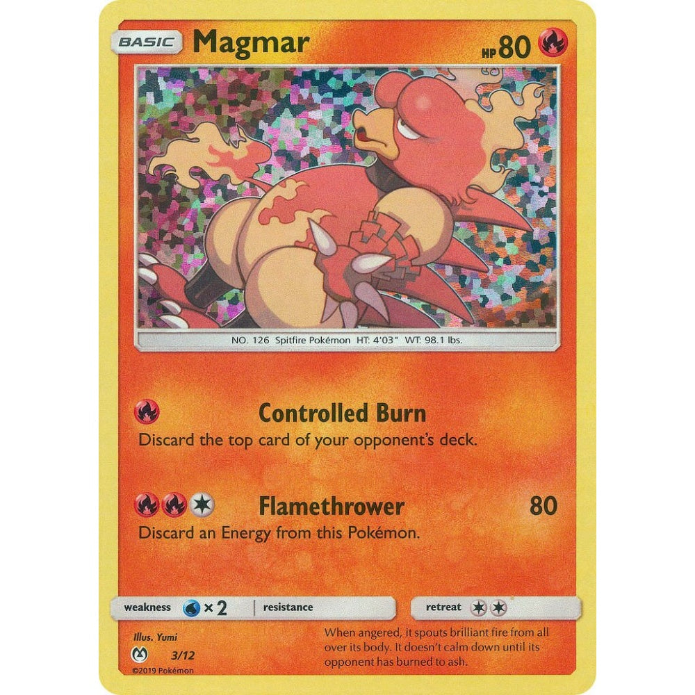 Magmar Fixed 3/12 Pokemon Card Game McDonald's Collection 2019