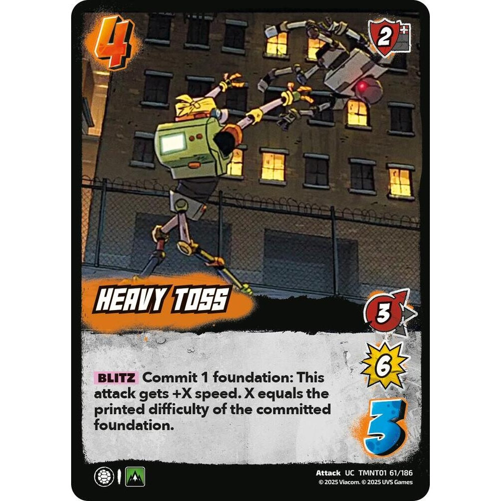 Heavy Toss 61/186 TMNT01 Universus Teenage Mutant Ninja Turtles Attack UC