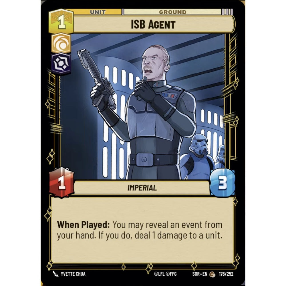ISB Agent, 176, C, Star Wars Unlimited, Sparks Of Rebellion