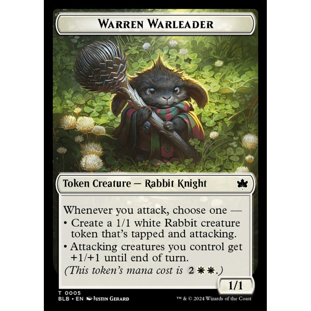 Warren Warleader, 5, common, Magic: The Gathering, Bloomburrow