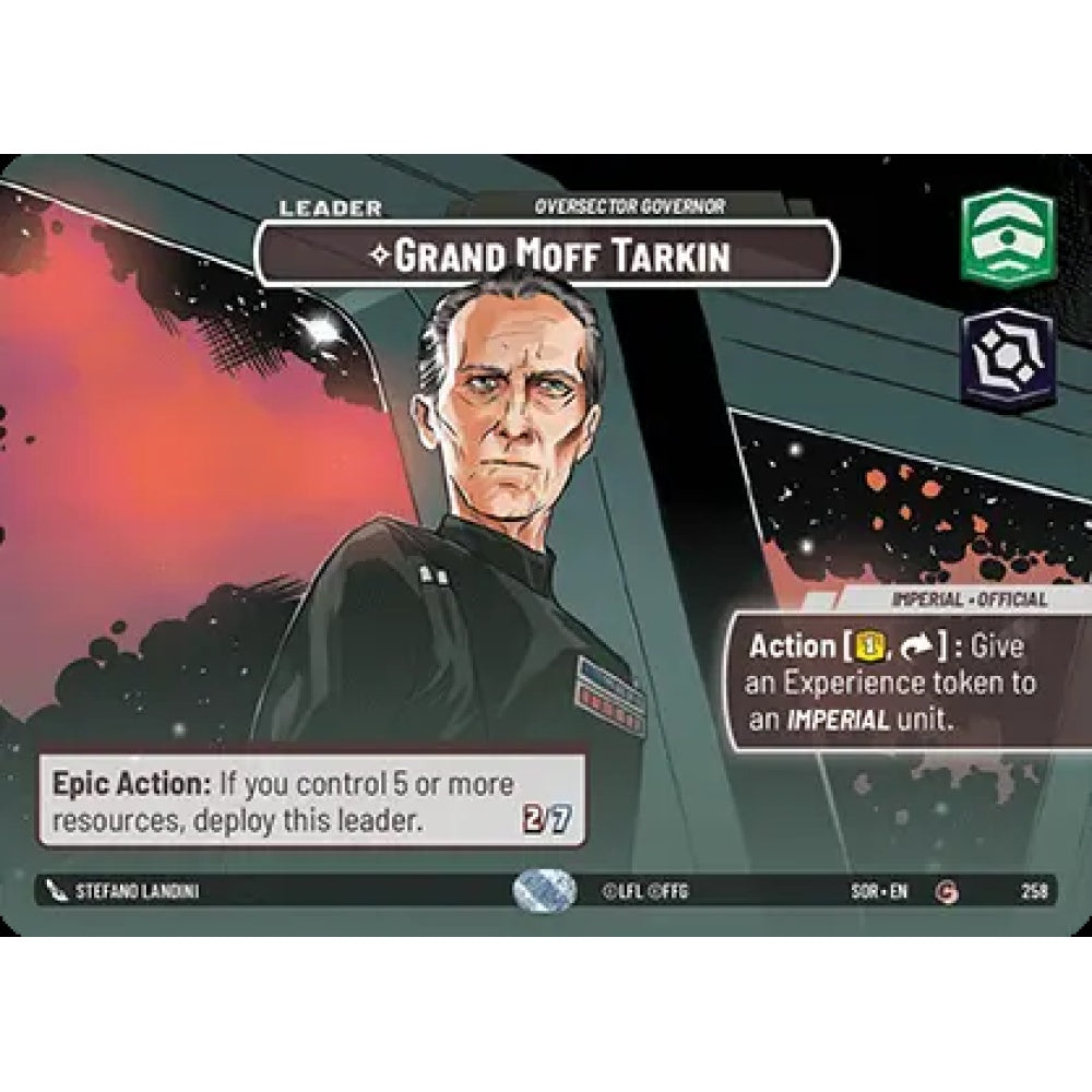 Grand Moff Tarkin, 258, C, Star Wars Unlimited, Sparks Of Rebellion