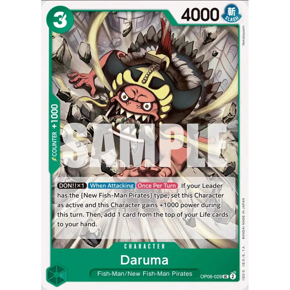 Daruma, OP06-029, Uncommon, One Piece, Wings of the Captain