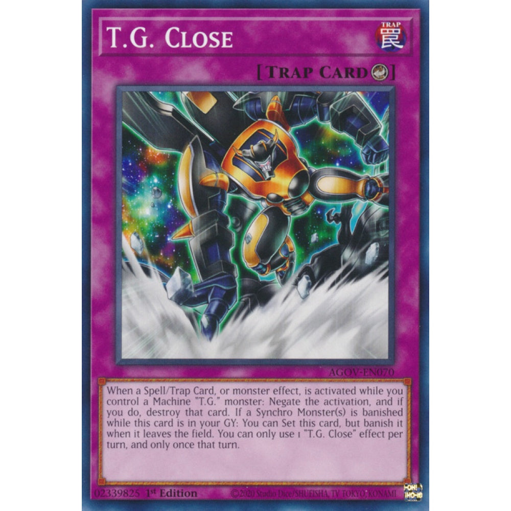 T.G. Close AGOV-EN070 Common Common Yu-Gi-Oh Age of Overlord in Art