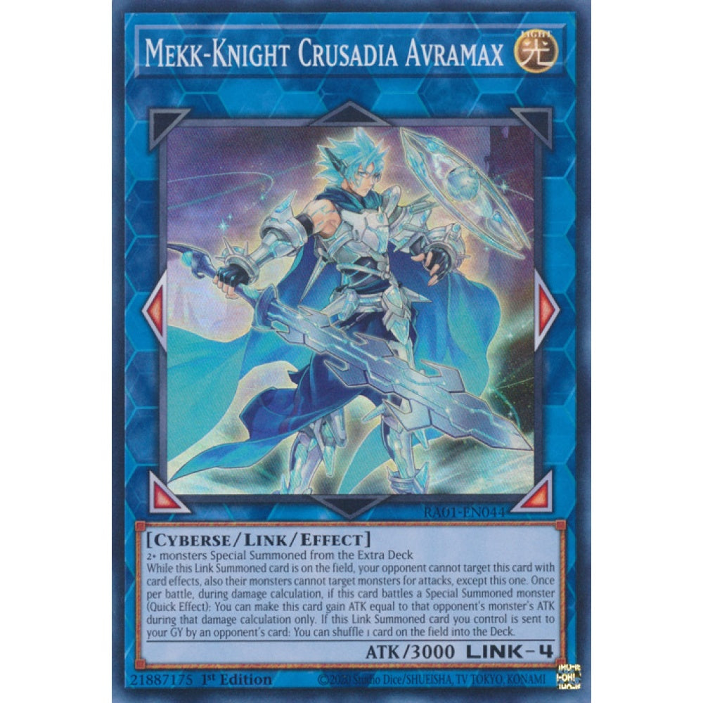 Mekk-Knight Crusadia Avramax RA01-EN044 Super Super Rare Yu-Gi-Oh 25th Anniversary Rarity Collection in Art