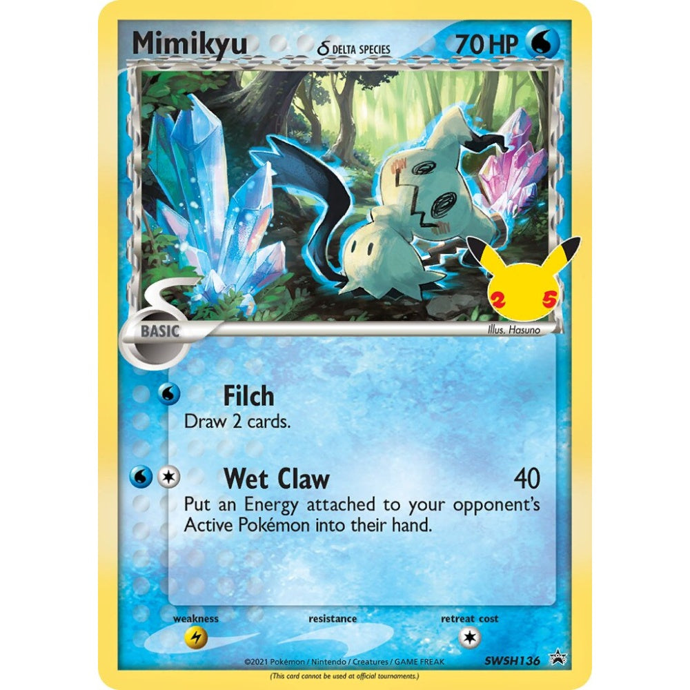 Mimikyu Promo SWSH136 Pokemon Card Game Sword & Shield Promos