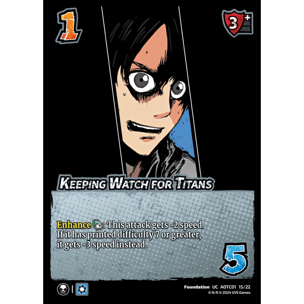 Keeping Watch for Titans, 15/22, UC, UniVersus, Attack on Titan: Battle for Humanity
