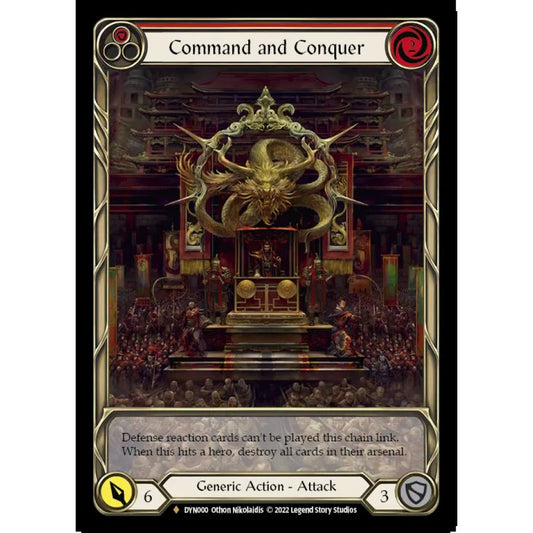 Command and Conquer DYN000-CF Fabled Flesh & Blood Trading Card Game Dynasty in Cold Foil Art