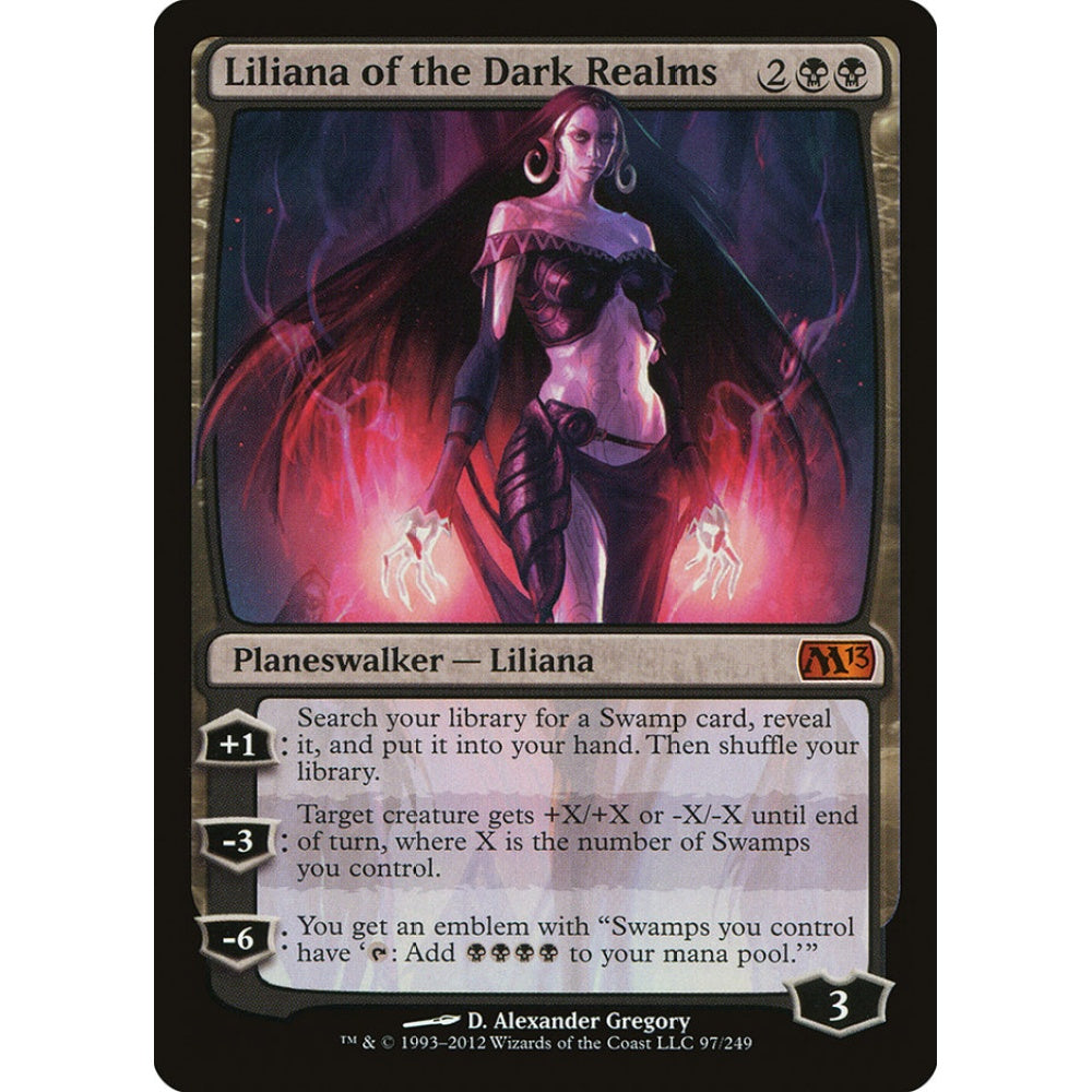 Liliana of the Dark Realms mythic 97 Magic the Gathering Magic 2013