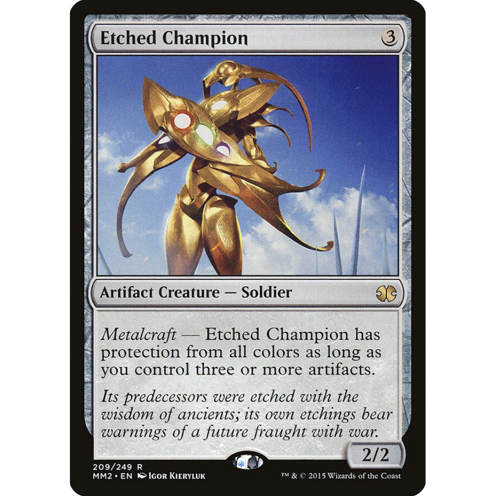 Etched Champion rare 209 Magic the Gathering Modern Masters 2015