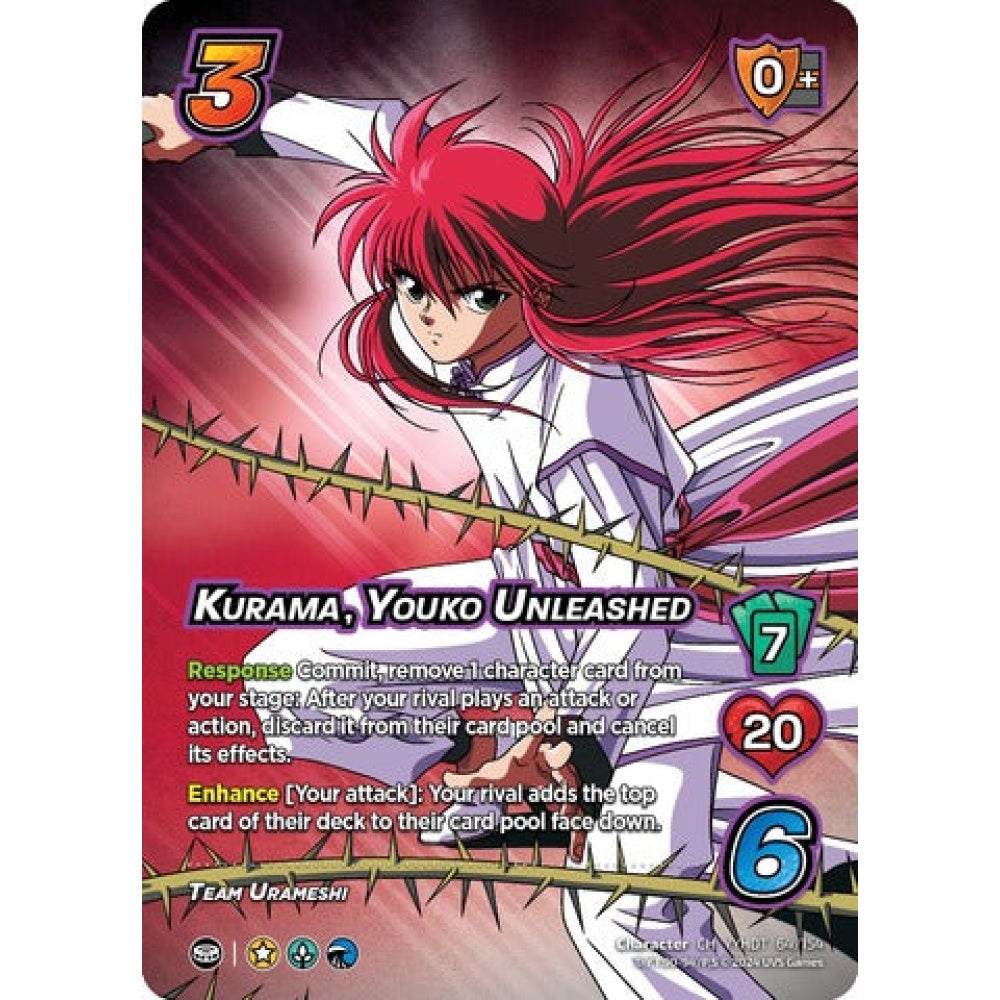 KURAMA, YOUKO UNLEASHED, 64/154, CH, UniVersus, Yu Yu Hakusho: Dark Tournament