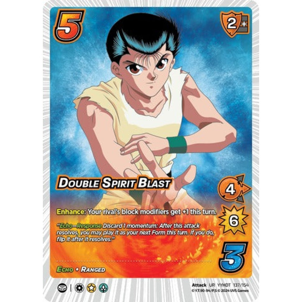 DOUBLE SPIRIT BLAST, 137/154, UR, UniVersus, Yu Yu Hakusho: Dark Tournament