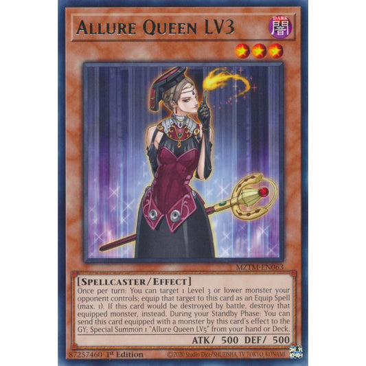Allure Queen LV3 MZTM-EN063 Rare Rare Yu-Gi-Oh Maze of the Master in Art
