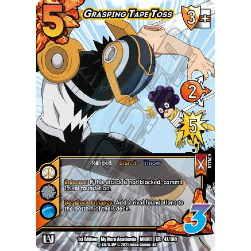 Grasping Tape Toss, 47/180, XR, UniVersus, MHA01 My Hero Academia