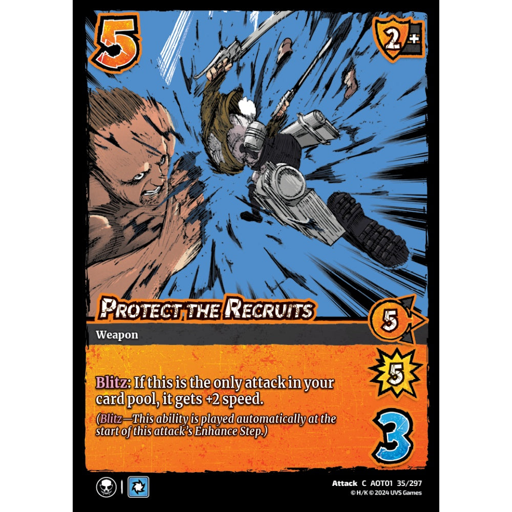 Protect the Recruits, 35/297, C, UniVersus, Attack on Titan: Battle for Humanity