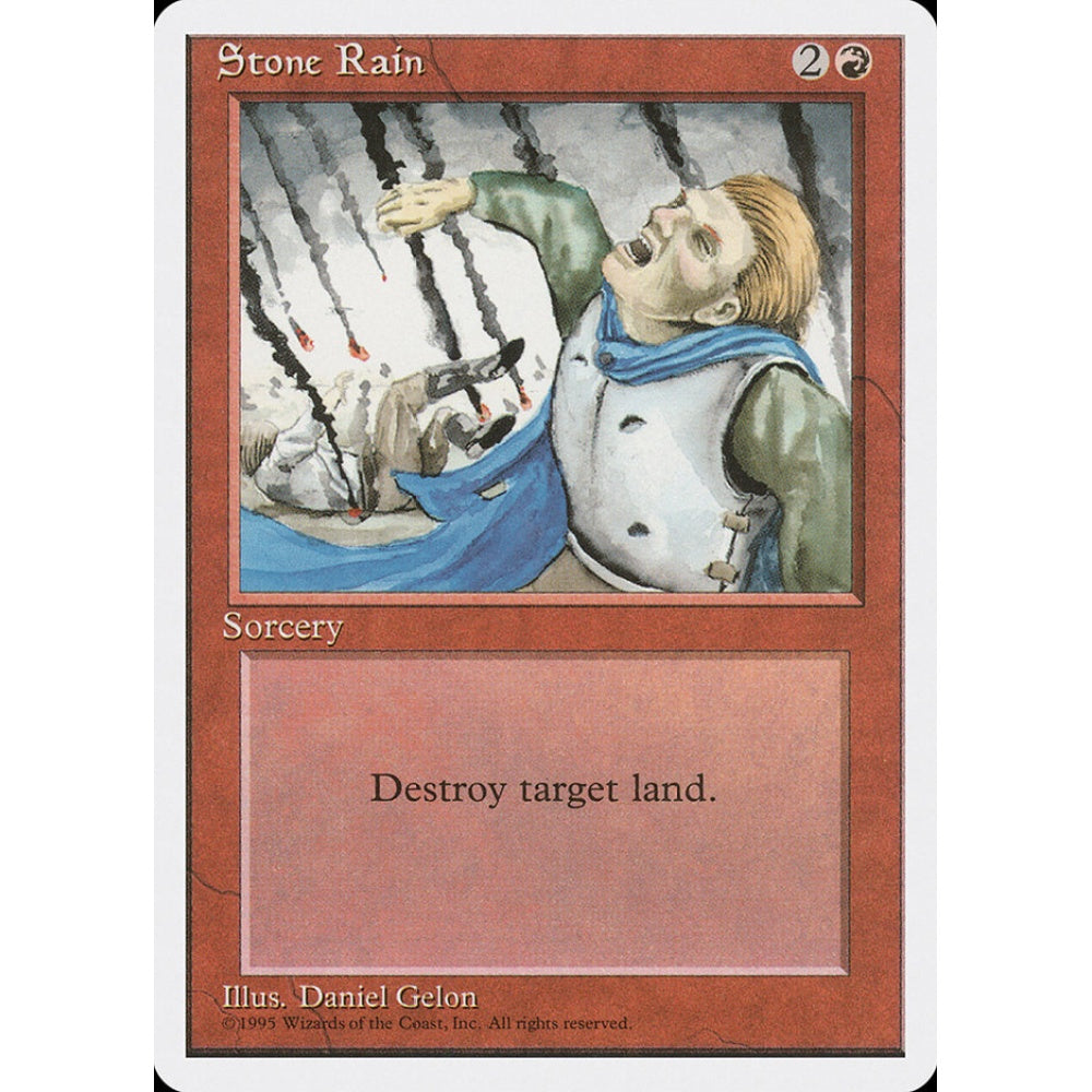 Stone Rain common 224 Magic the Gathering Fourth Edition