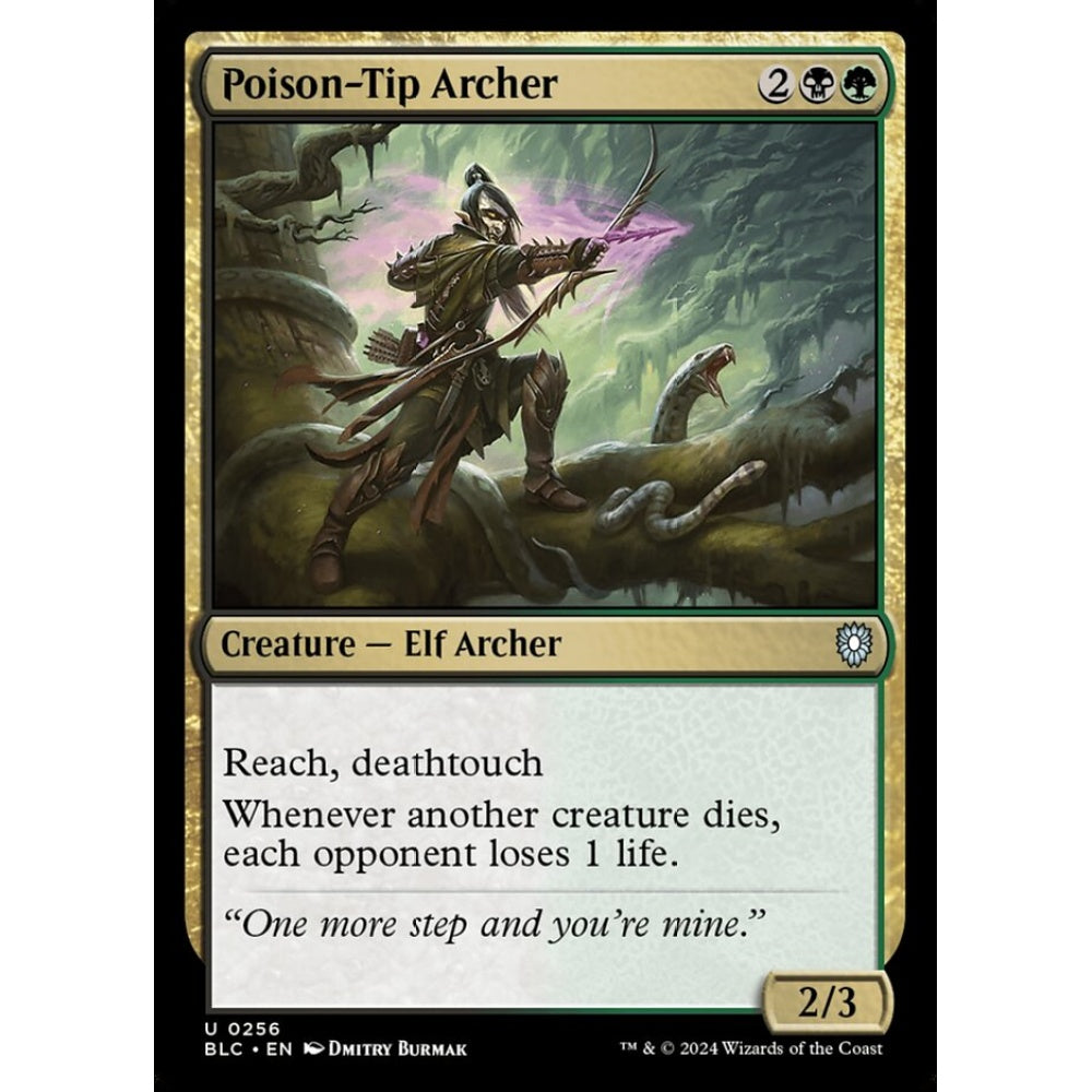 Poison-Tip Archer, 256, uncommon, Magic: The Gathering, Bloomburrow
