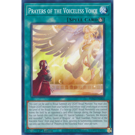 Prayers of the Voiceless Voice PHNI-EN066 Common Common Yu-Gi-Oh Phantom Nightmare in Art