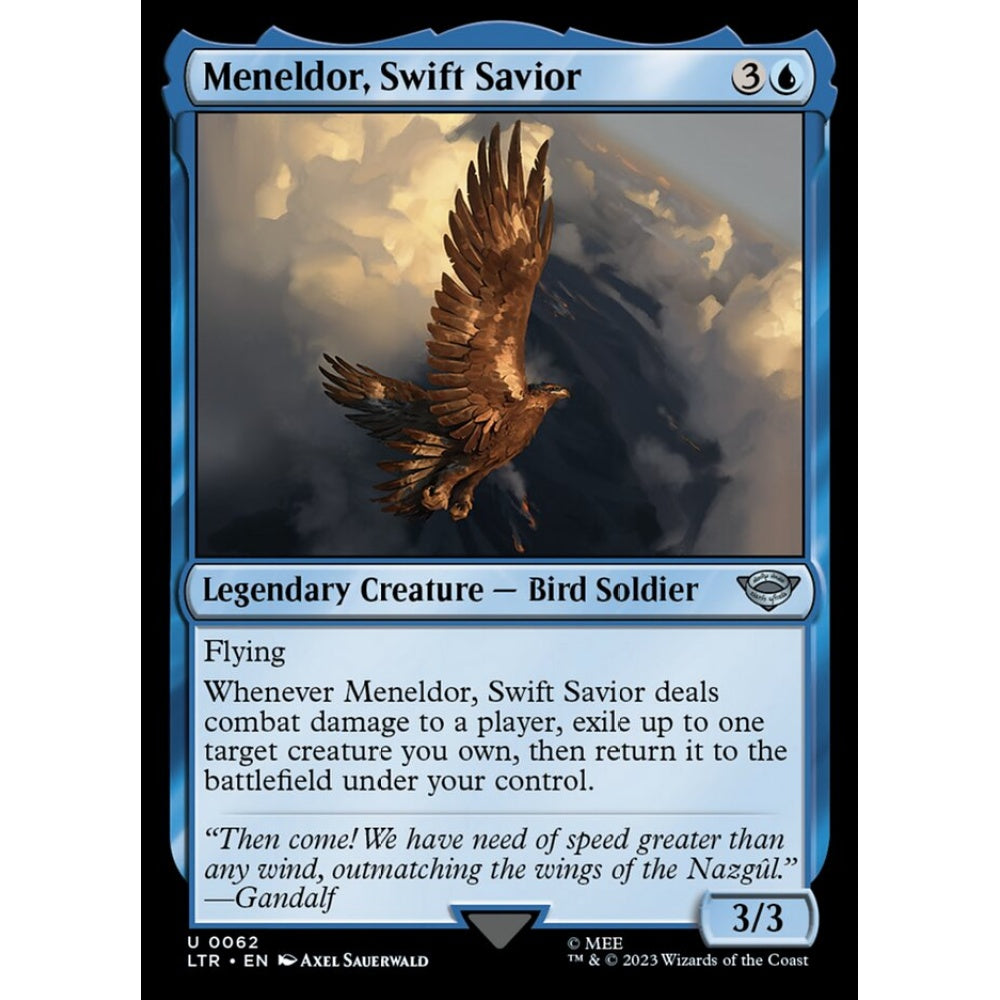 Meneldor, Swift Savior, uncommon, 62, Magic the Gathering, The Lord of the Rings: Tales of Middle-earth