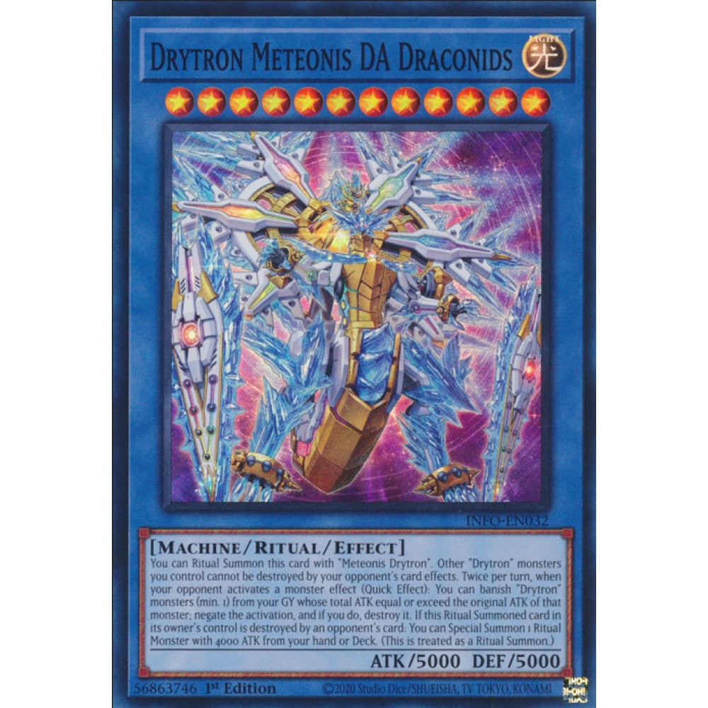 Drytron Meteonis DA Draconids, INFO-EN032, Super Rare, Yu-Gi-Oh!, The Infinite Forbidden