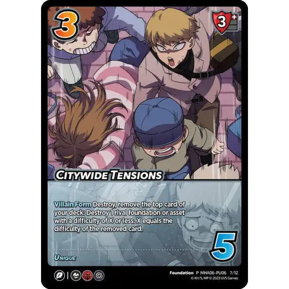 Citywide Tensions, 7/12, P, UniVersus, Promos