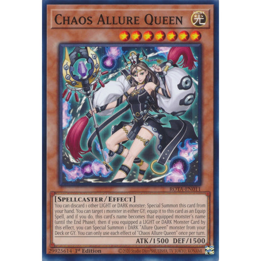 Chaos Allure Queen ROTA-EN011 Common Common Yu-Gi-Oh Rage of the Abyss in Art