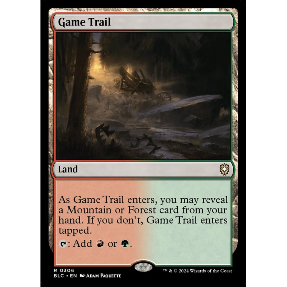 Game Trail, 306, rare, Magic: The Gathering, Bloomburrow