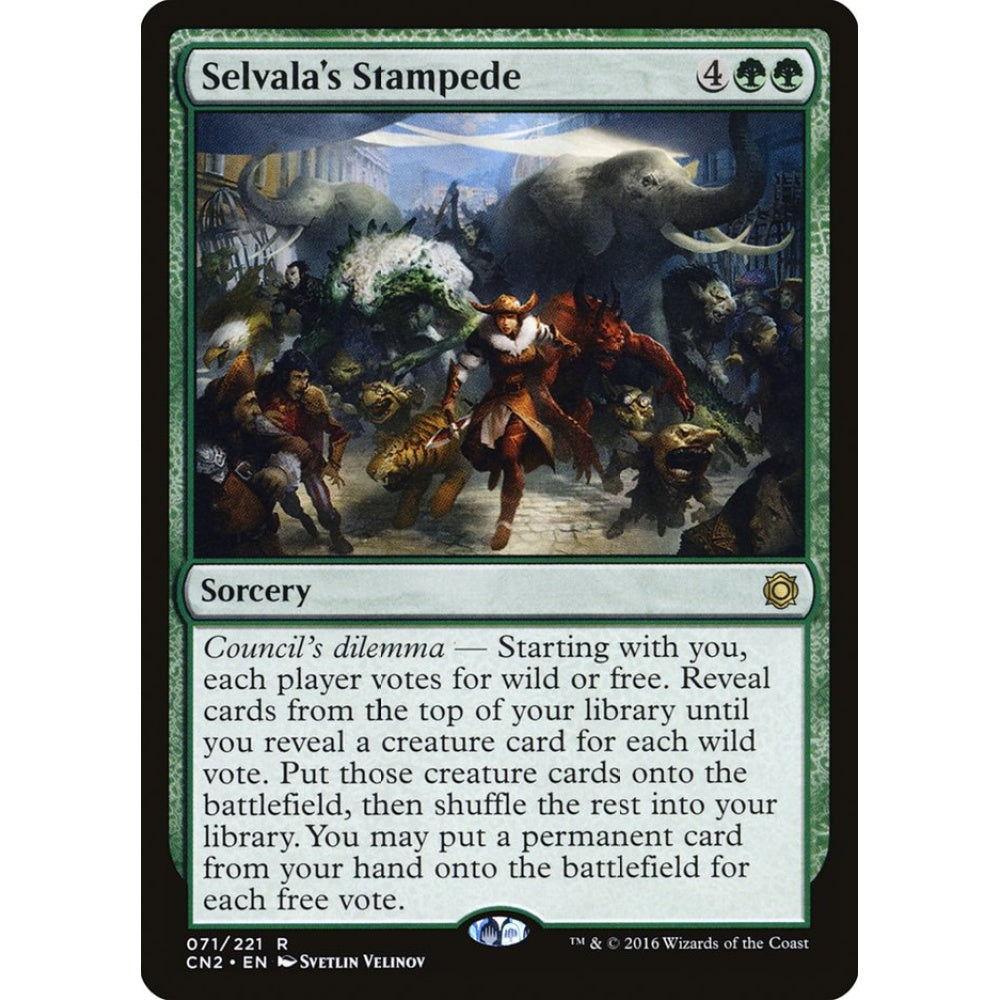Selvala's Stampede rare 71 Magic the Gathering Conspiracy: Take the Crown