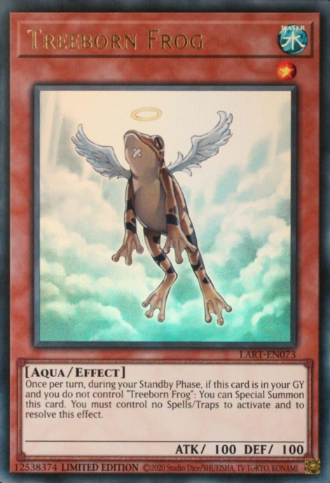 Treeborn Frog LART-EN073 Ultra Ultra Rare Yu-Gi-Oh The Lost Art Promotion 2024 B in Art