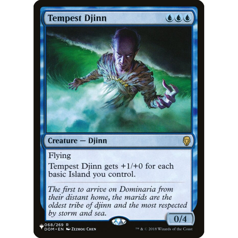 Tempest Djinn rare DOM-68 Magic the Gathering The List