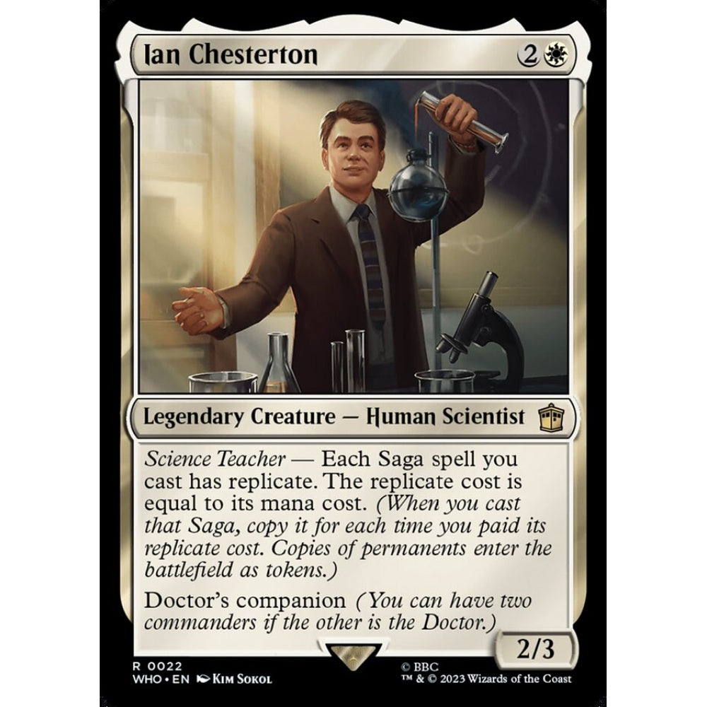 Ian Chesterton rare 22 Magic the Gathering Doctor Who