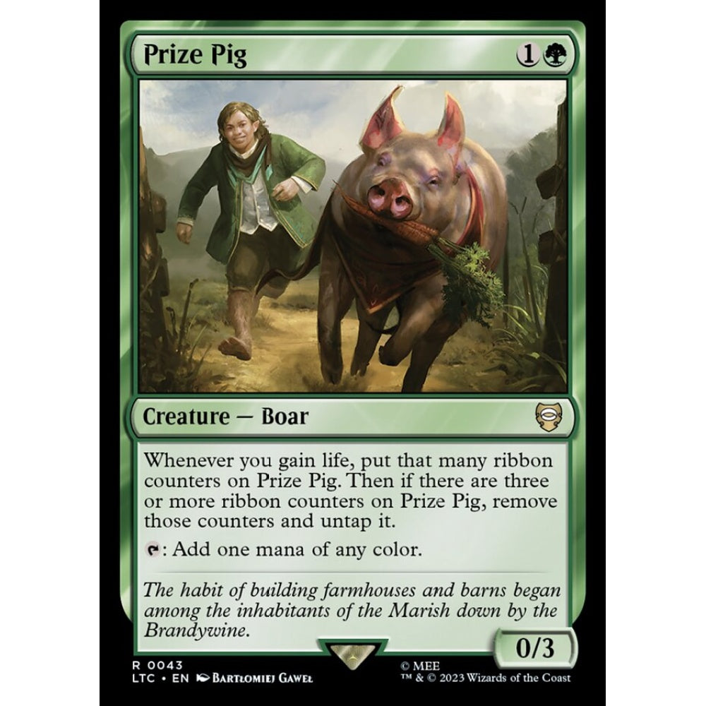 Prize Pig, rare, 43, Magic the Gathering, Tales of Middle-earth Commander