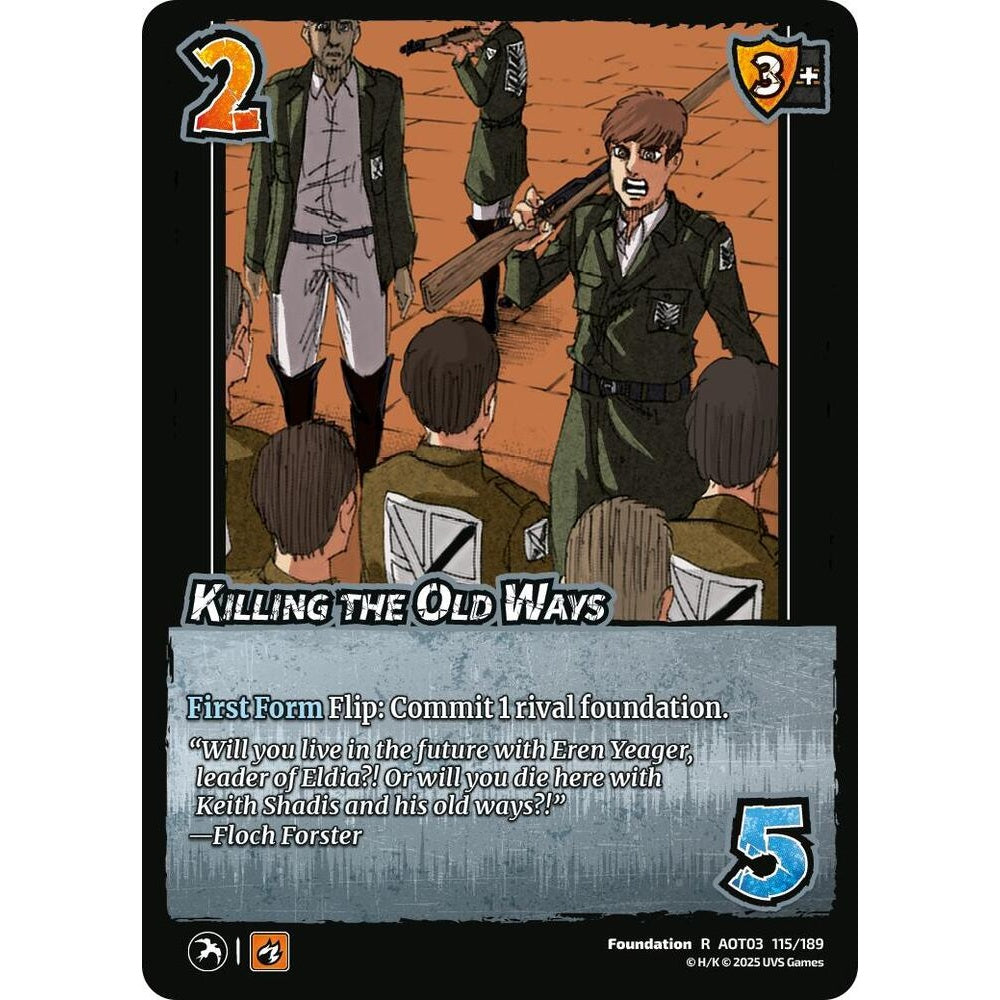 Killing the Old Ways 115/189 AOT03 Universus Attack on Titan: Apocalypse Foundation R