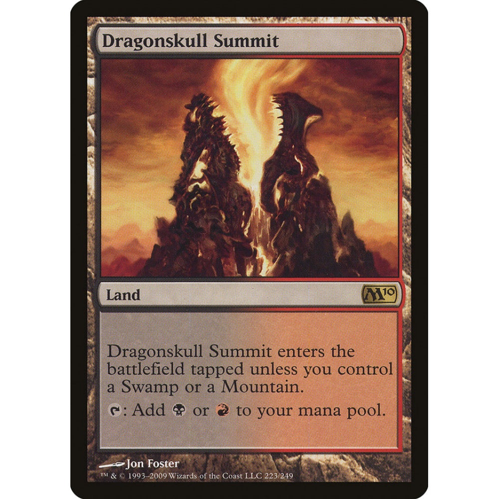 Dragonskull Summit rare 223 Magic the Gathering Magic 2010