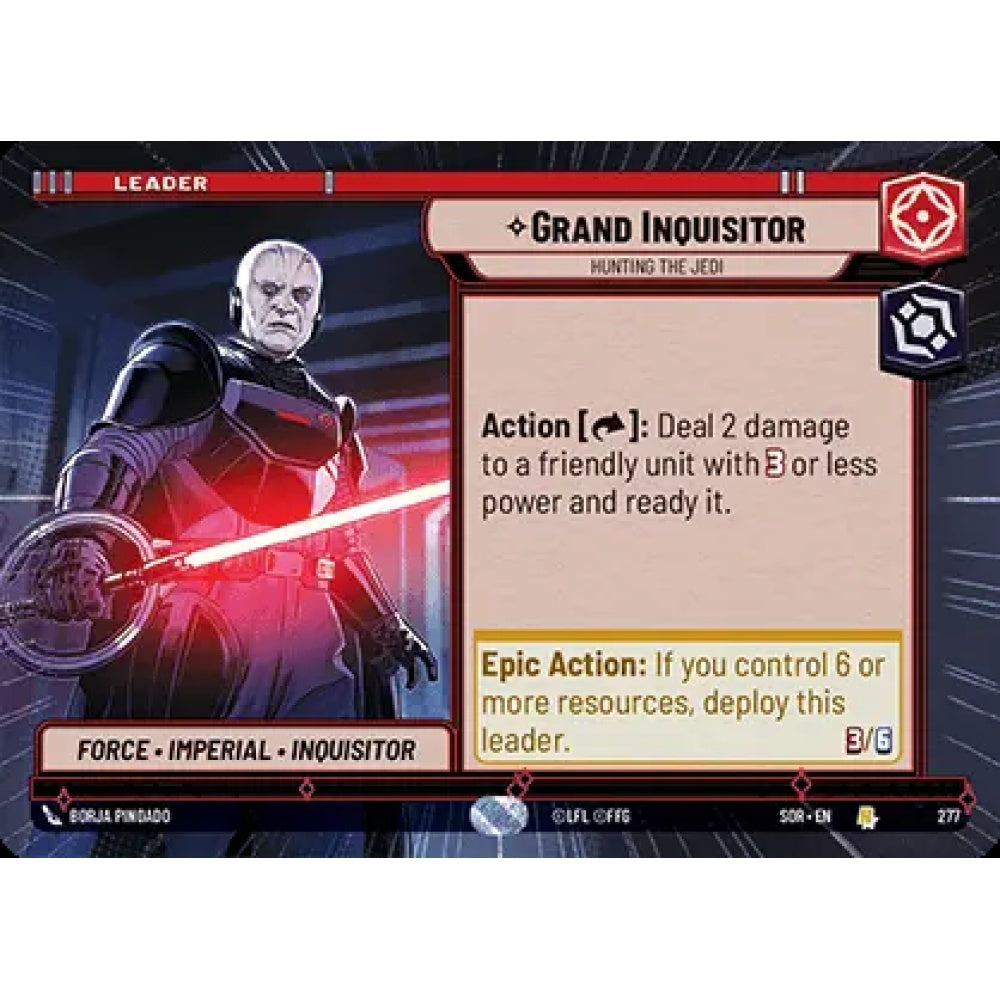 Grand Inquisitor, 277, R, Star Wars Unlimited, Sparks Of Rebellion