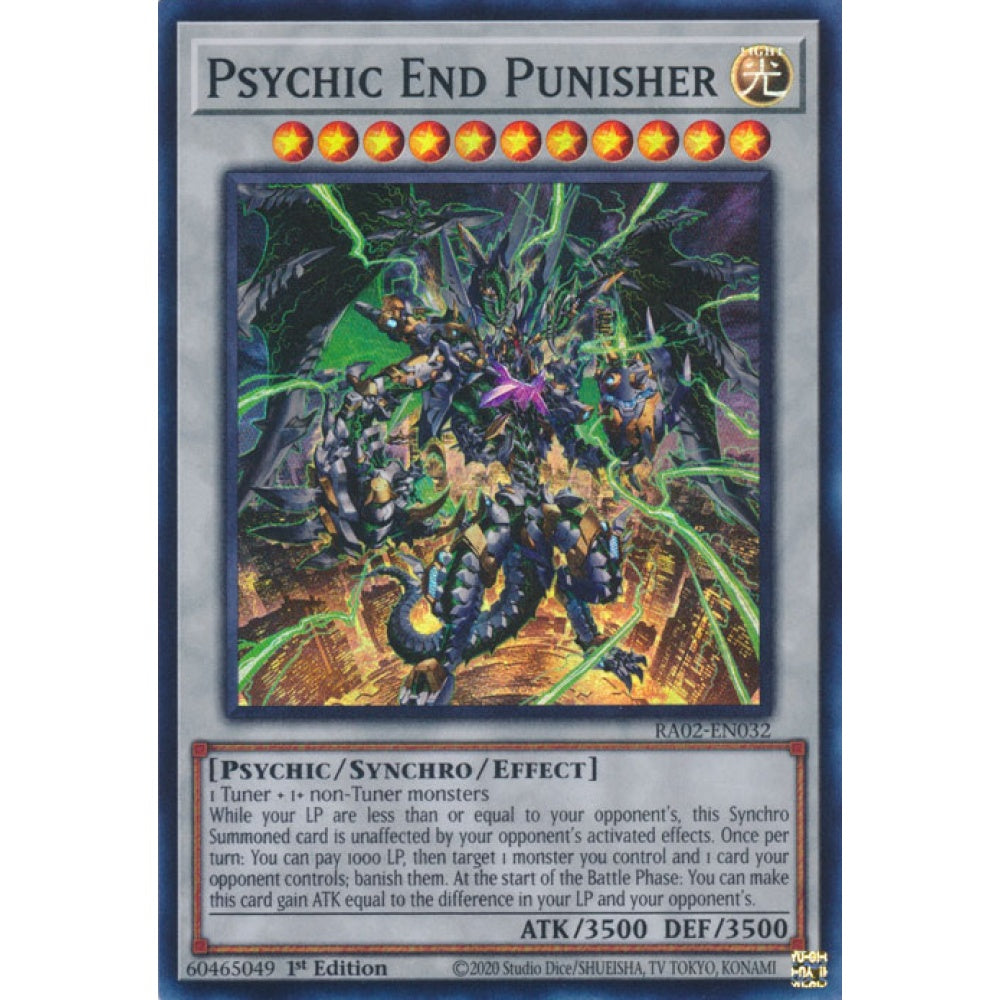 Psychic End Punisher RA02-EN032 Secret Secret Rare Yu-Gi-Oh 25th Anniversary Rarity Collection II in Art