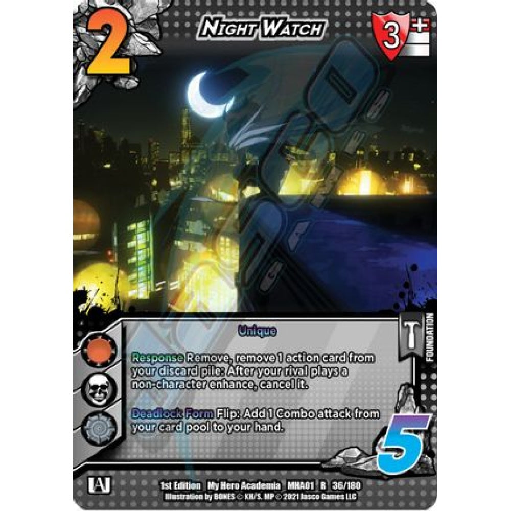 Night Watch, 36/180, R, UniVersus, MHA01 My Hero Academia