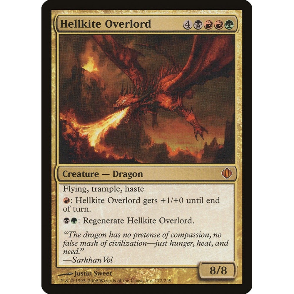Hellkite Overlord mythic 172 Magic the Gathering Shards of Alara