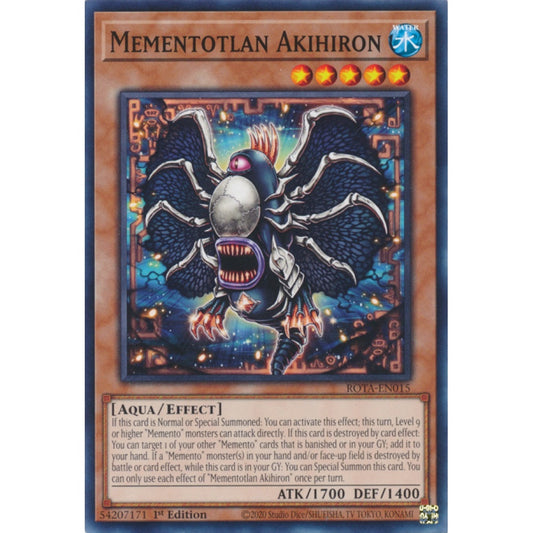Mementotlan Akihiron ROTA-EN015 Common Common Yu-Gi-Oh Rage of the Abyss in Art