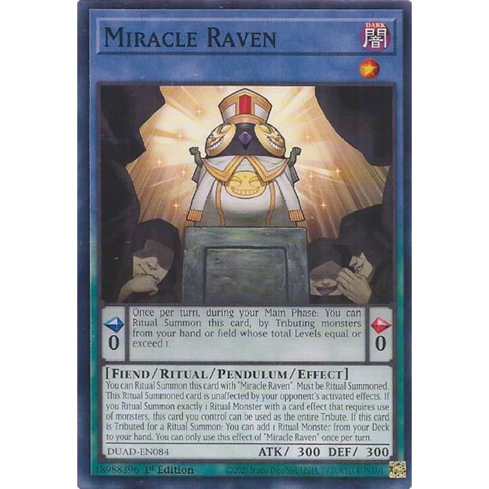 Miracle Raven DUAD-EN084 Common Yu-Gi-Oh Duelist's Advance