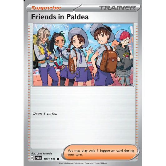 Friends in Paldea Common 109/131 Pokemon Card Game Prismatic Evolutions