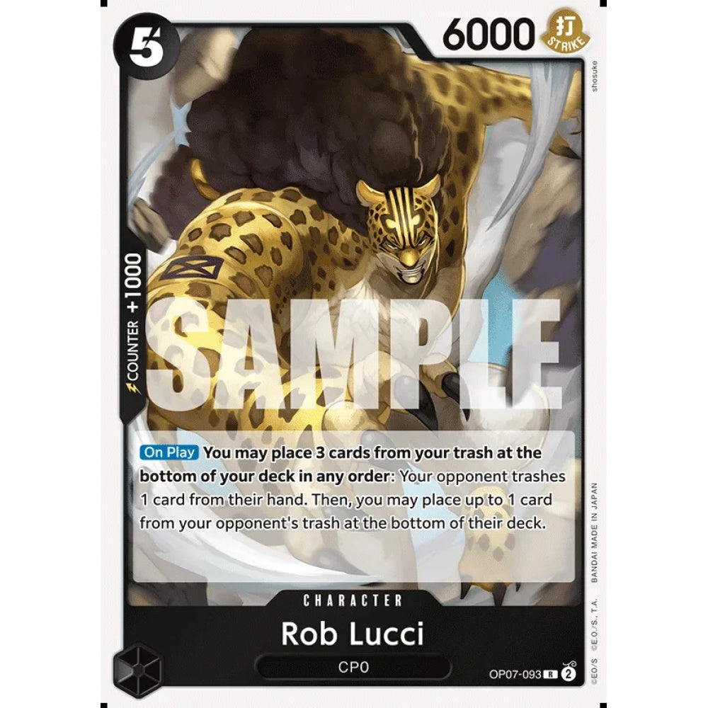 Rob Lucci, OP07-093, Rare, One Piece, 500 Years in the Future
