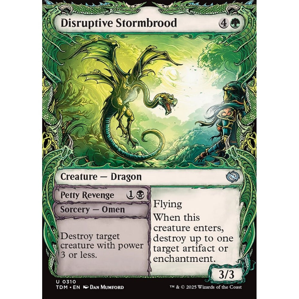 Disruptive Stormbrood // Petty Revenge uncommon 310 Magic the Gathering Tarkir: Dragonstorm