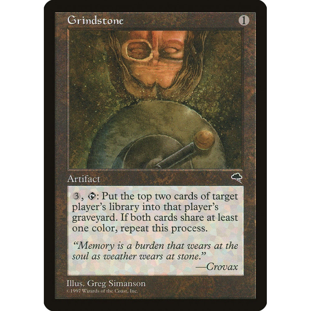 Grindstone rare 290 Magic the Gathering Tempest Spanish