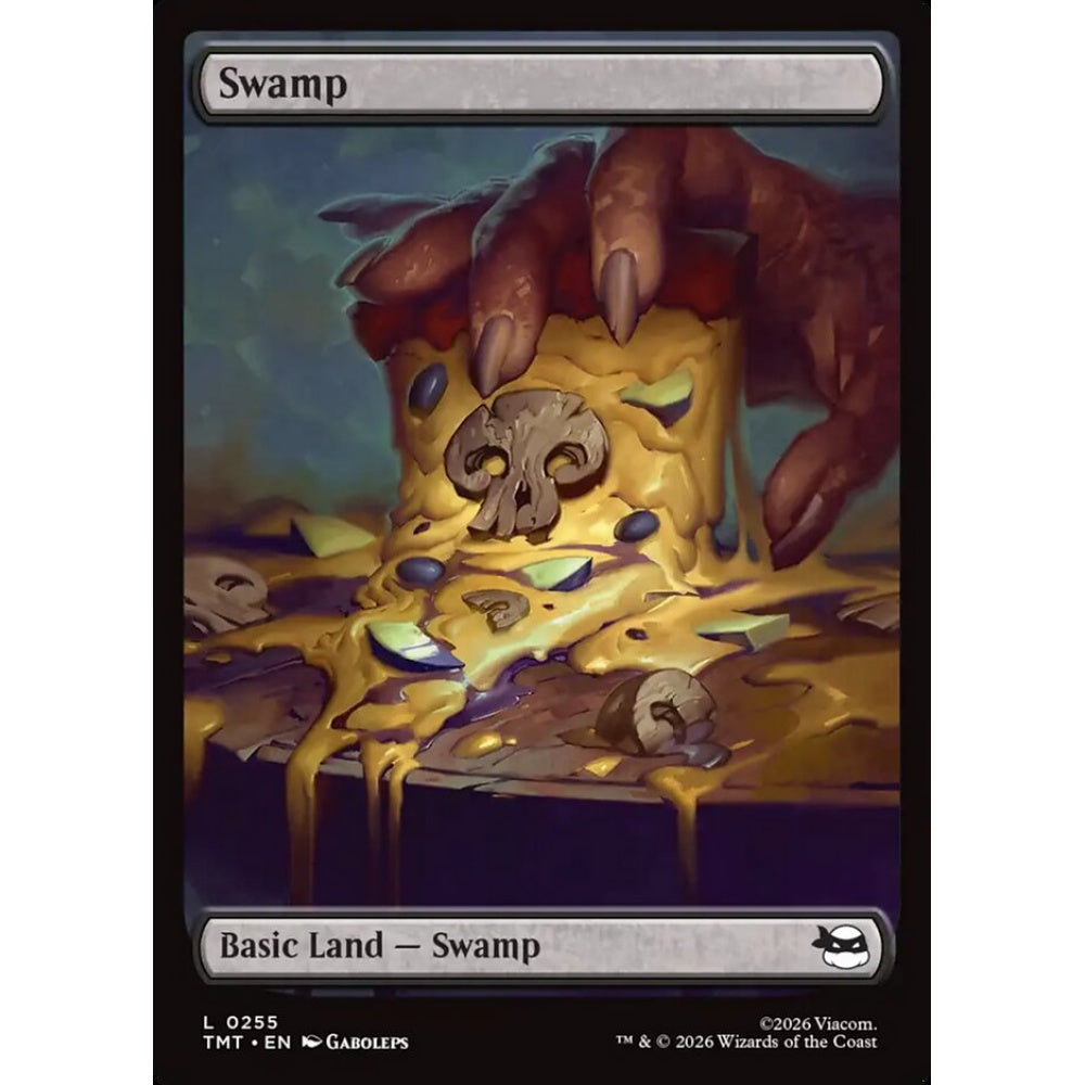 Swamp common 255 Magic the Gathering Teenage Mutant Ninja Turtles