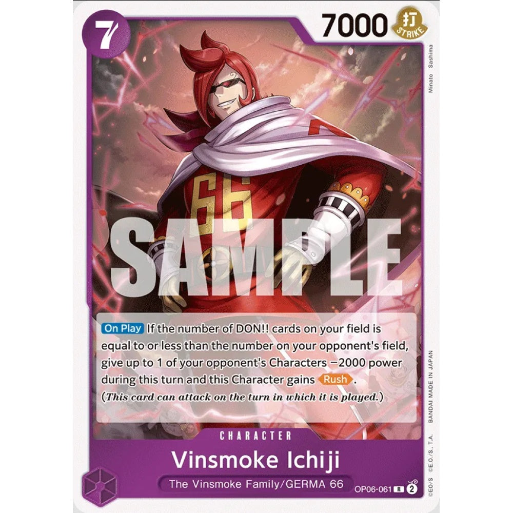 Vinsmoke Ichiji, OP06-061, Rare, One Piece, Wings of the Captain