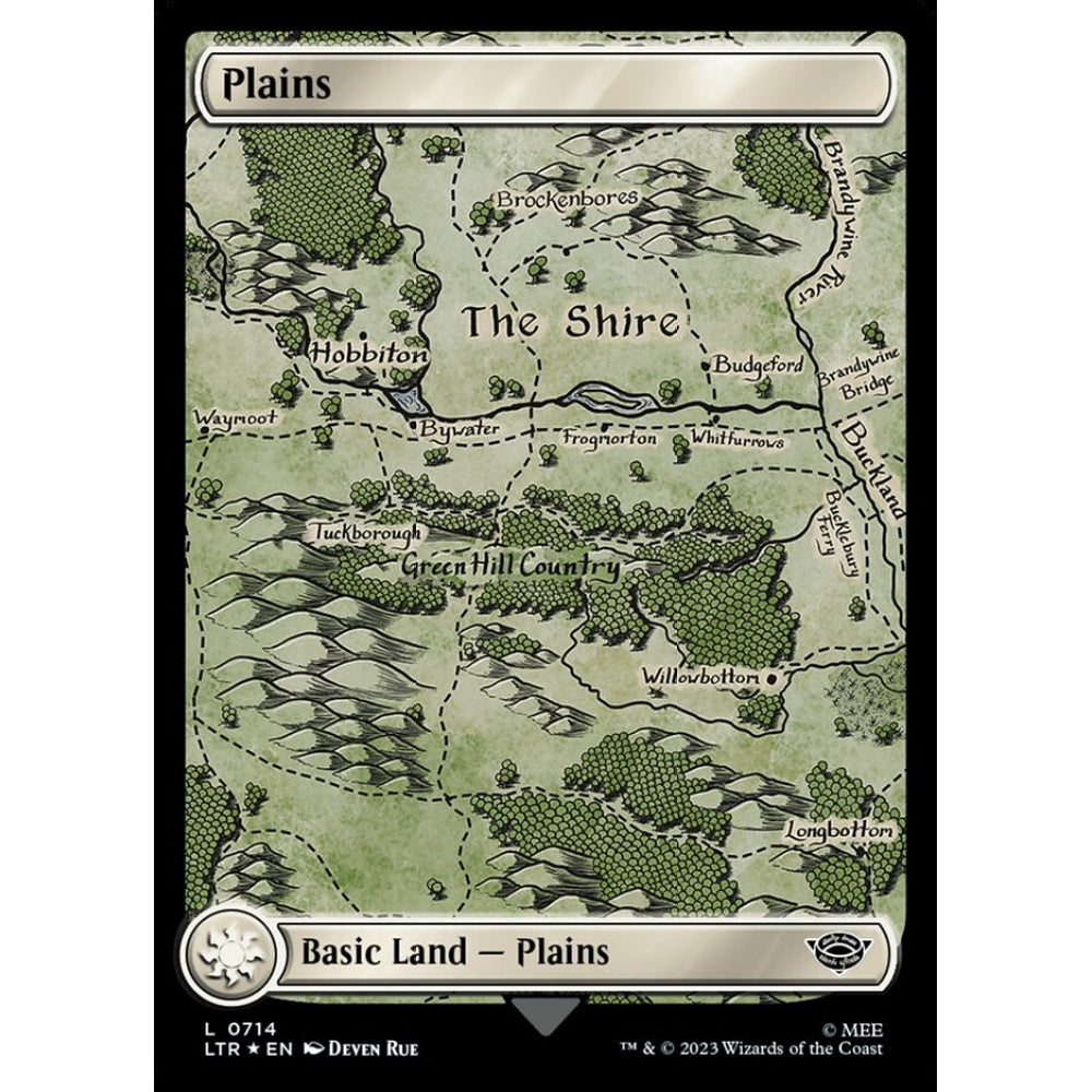 Plains, common, 714, Magic the Gathering, The Lord of the Rings: Tales of Middle-earth