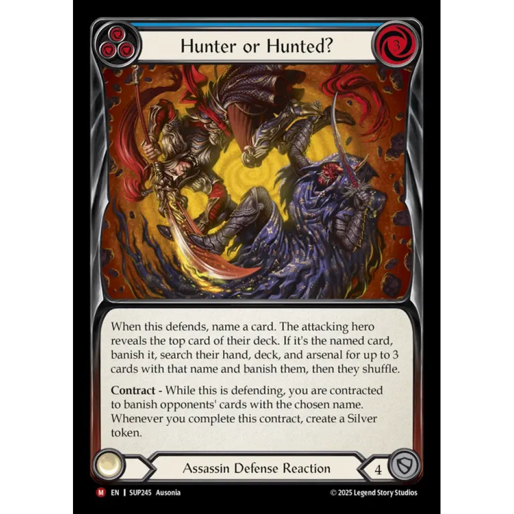 Hunter or Hunted? SUP245 Majestic Flesh & Blood Trading Card Game Super Slam in Regular Art