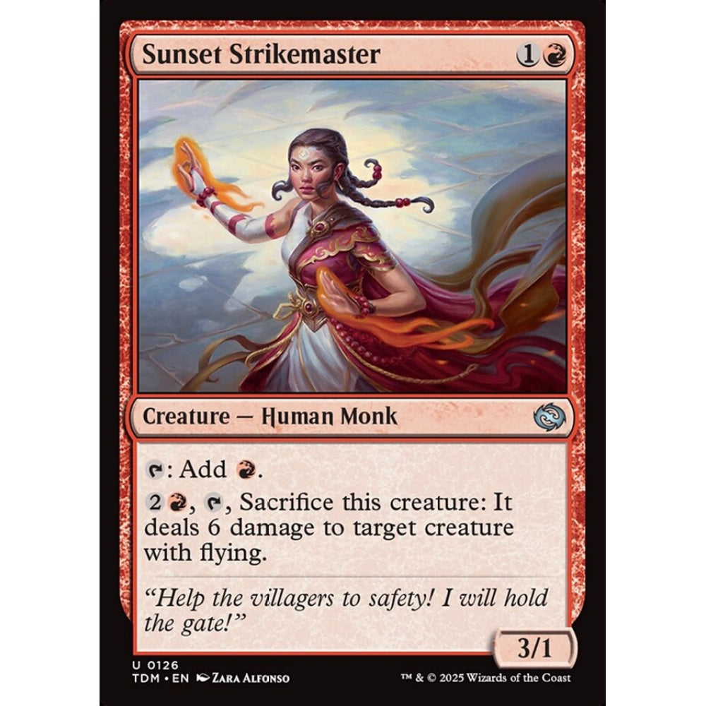 Sunset Strikemaster uncommon 126 Magic the Gathering Tarkir: Dragonstorm