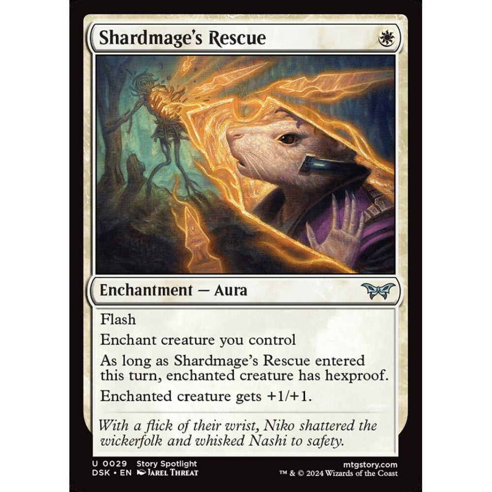 Shardmage's Rescue, 29, uncommon, Magic: The Gathering, Duskmourn: House of Horror