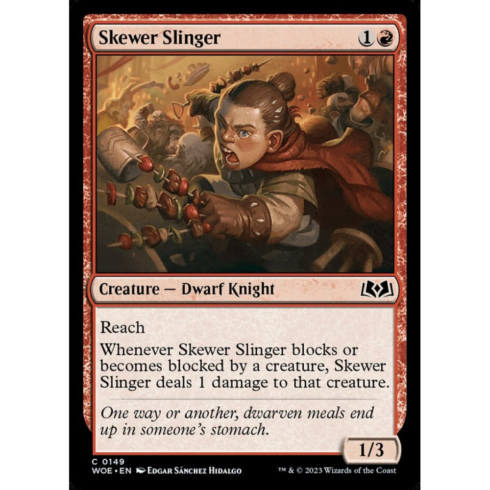 Skewer Slinger, common, 149, Magic the Gathering, Wilds of Eldraine